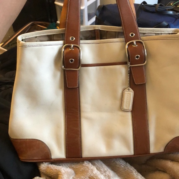 Coach Handbags - SOLDVintage Coach Leather Tote Bag